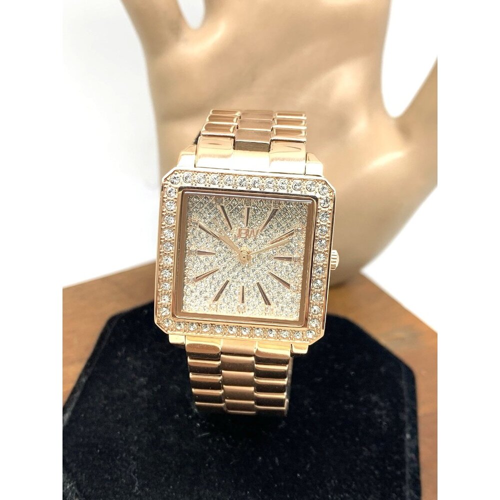 JBW Women's Watch J6387B Cristal Swiss Quartz Rose Gold Diamond Swarovski 28mm